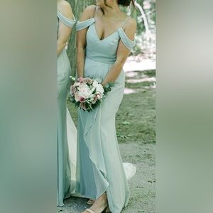 Davids Bridal Sage green dress